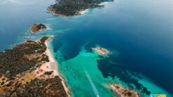 Drenia Island from Ammouliani, Greece